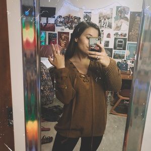 Brown Oversized Sweater